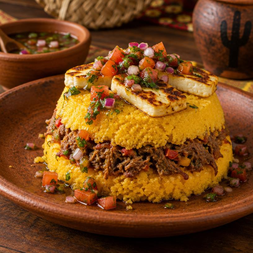 Batata doce c/ carne de sol
